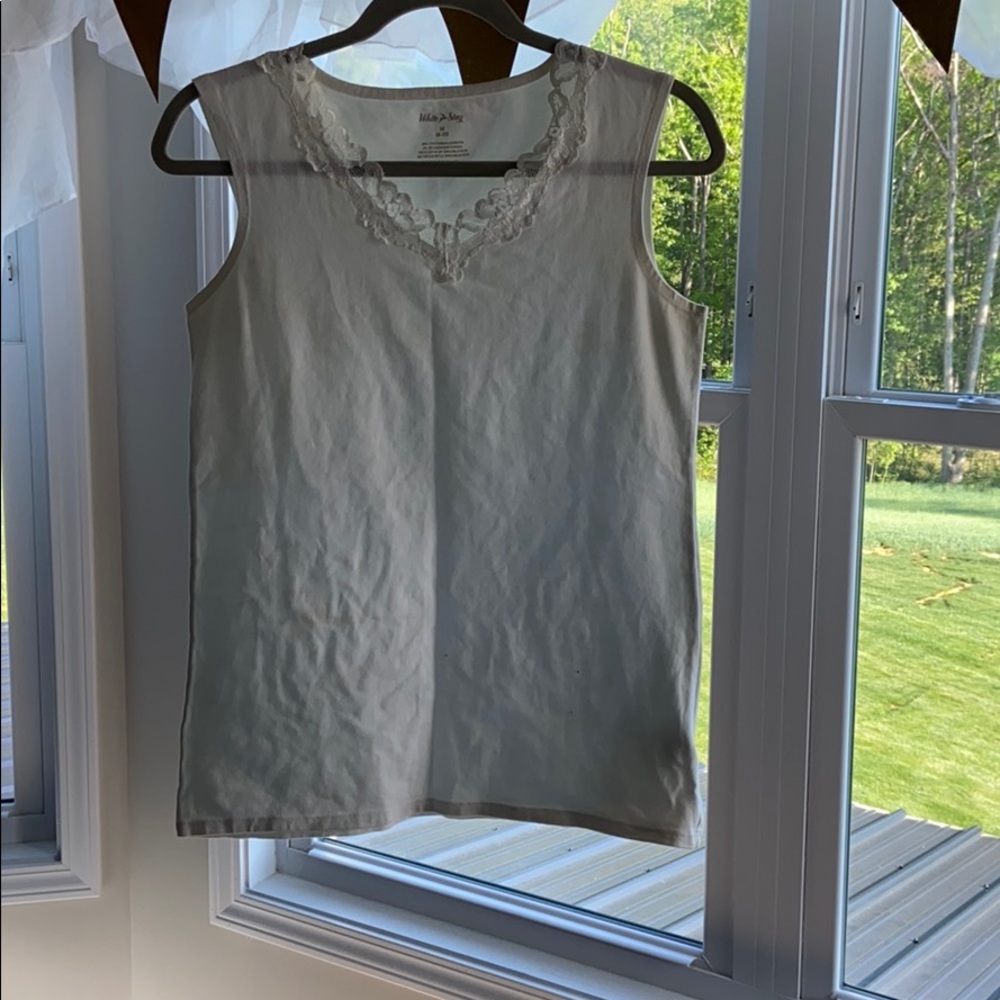 vintage white tank top